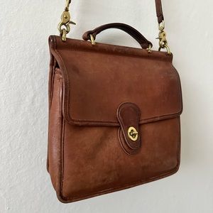 Vintage 80’s Coach Willis Crossbody Bag | British Tan | Genuine Leather Purse